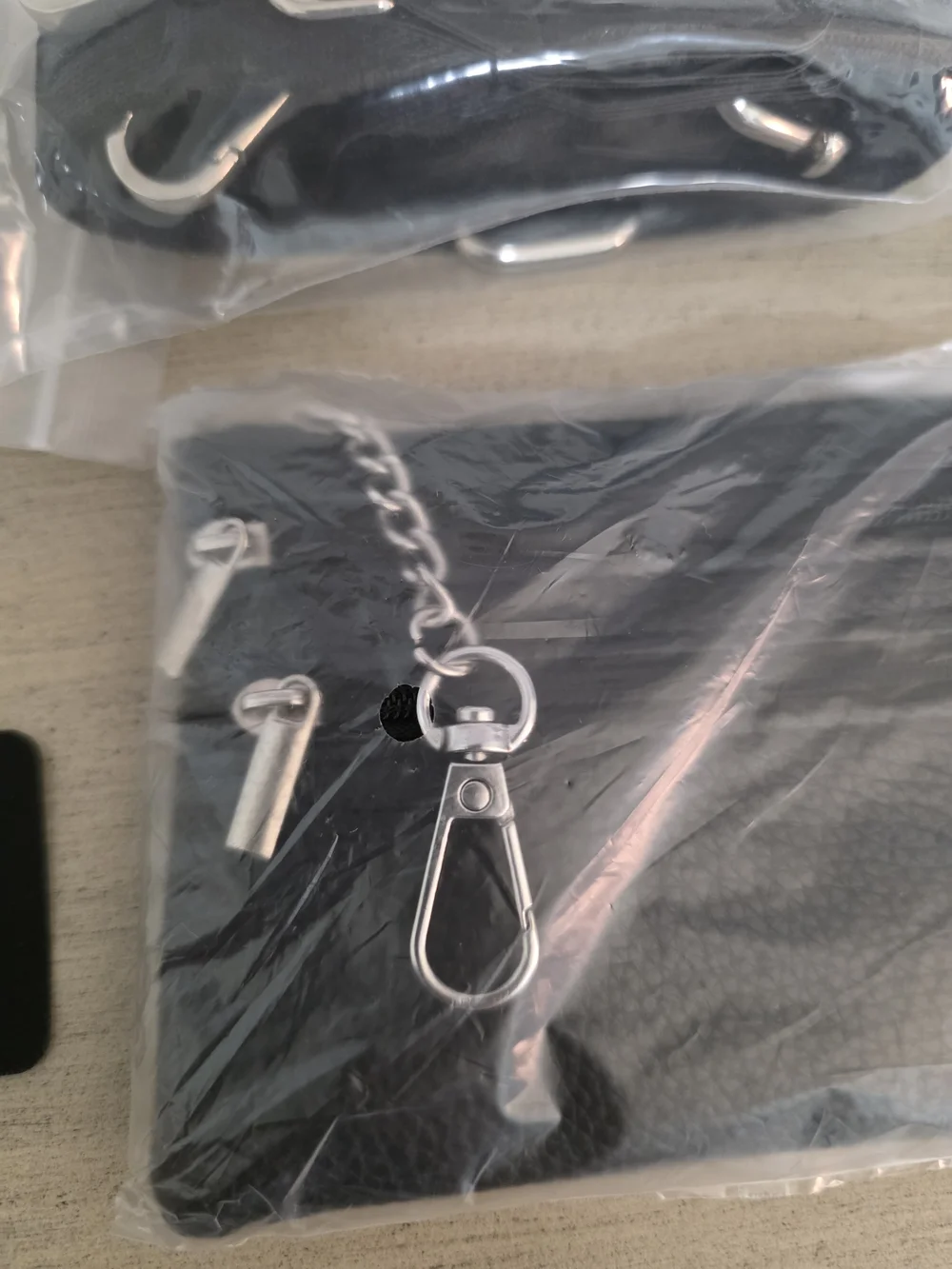 Universal Black Travel Phone Pouch with Strap and Keyring